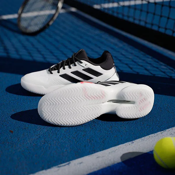 Giày Thể Thao Nam Adidas Barricade JR9153 Màu Trắng Đen Size 39 1/3