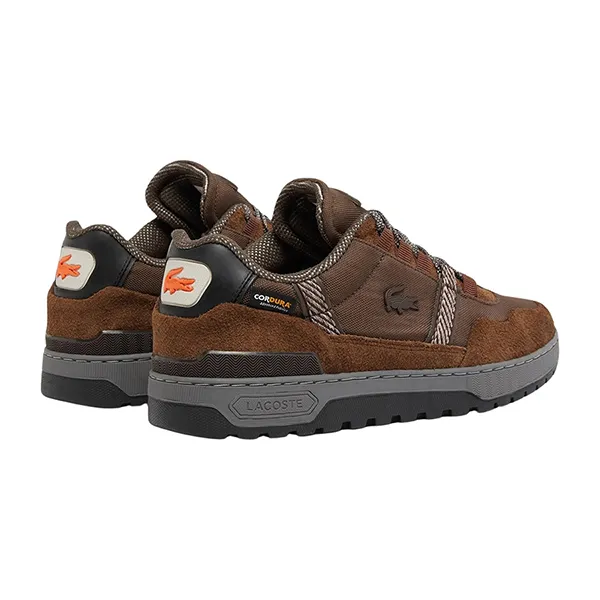 Giày Thể Thao Nam Lacoste T-Clip Winter BRW/DK GRY 48SMA0037 7B8 Màu Nâu Size 8
