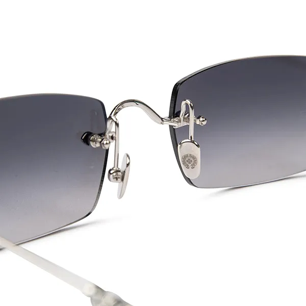 Gọng Kính Chrome Hearts Pills III Silver Black Sunglasses Màu Bạc Đen