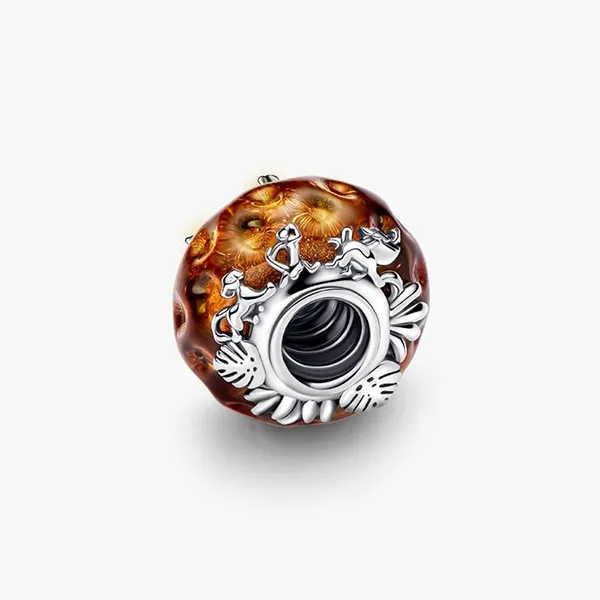 Hạt Vòng Charm Pandora Disney The Lion King Murano Glass 793252C00 Màu Nâu