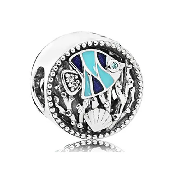 Hạt Vòng Charm Pandora Ocean Life Charm Màu Bạc