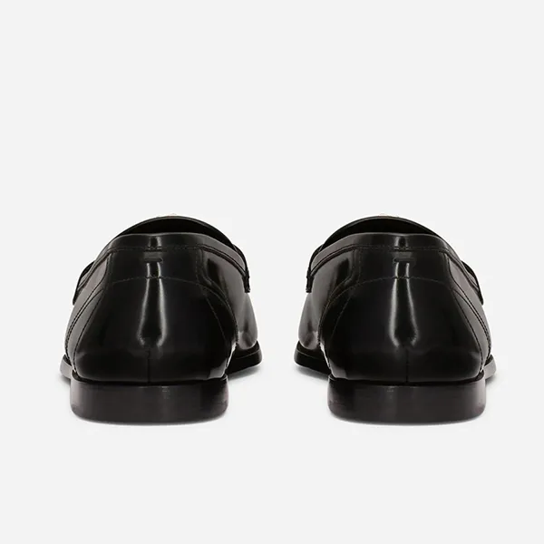 iày Lười Nam Dolce & Gabbana D&G Brushed Loafers A50489A120380999 Màu Đen Size 40