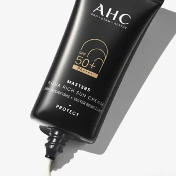 Kem Chống Nắng Nâng Tone AHC Masters Aqua Rich Sun Cream Duo Set (30ml x 2)