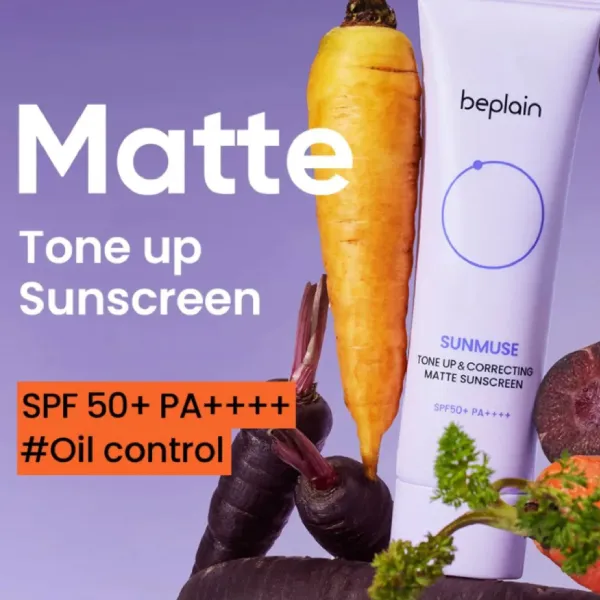 Kem Chống Nắng Nâng Tone Beplain Sunmuse Tone-Up & Correcting Matte Sunscreen 50ml
