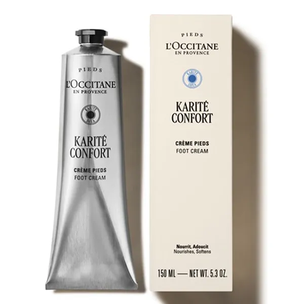 Kem Dưỡng Da Chân Bơ Đậu Mỡ L'occitane Shea Butter Foot Cream Karité Confort 150ml
