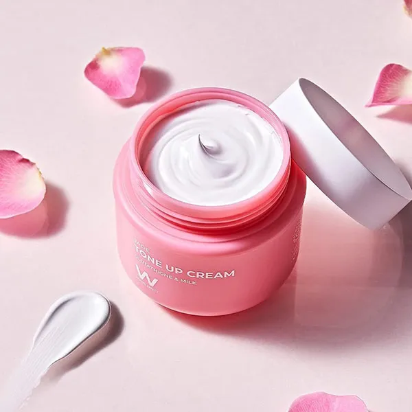 Kem Dưỡng Da Wonjin Effect Jade Tone Up Cream Glutathione & Milk 100ml