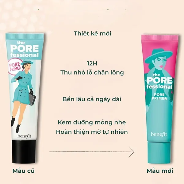 Kem Lót Kiềm Dầu Benefit Cosmetics The Porefessional Face Primer 22ml