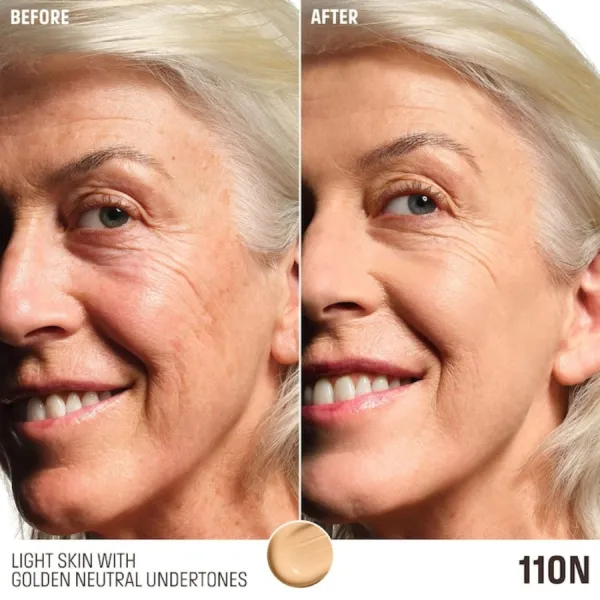 Kem Nền Make Up For Ever HD Skin-Balancing & Perfecting Foundation Tone 110N 30ml