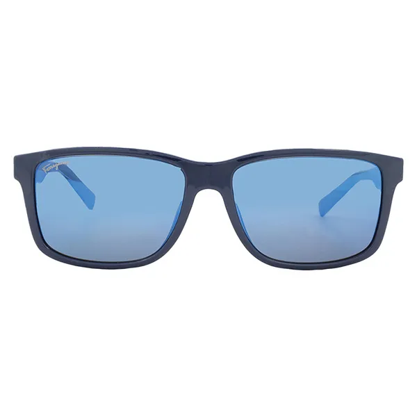 Kính Mát Salvatore Ferragamo Blue Rectangular Men's Sunglasses SF938S - 435 Màu Xanh Blue