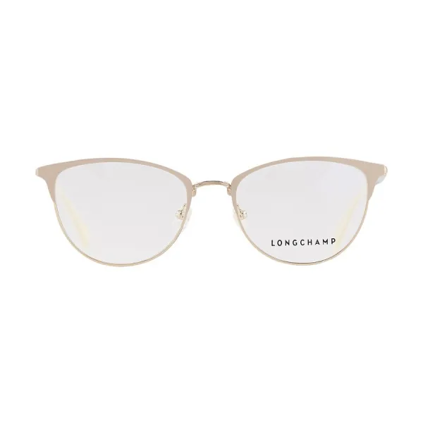 Kính Mắt Cận Nữ Longchamp Demo Oval Ladies Eyeglasses LO2120 260 52 Màu Be
