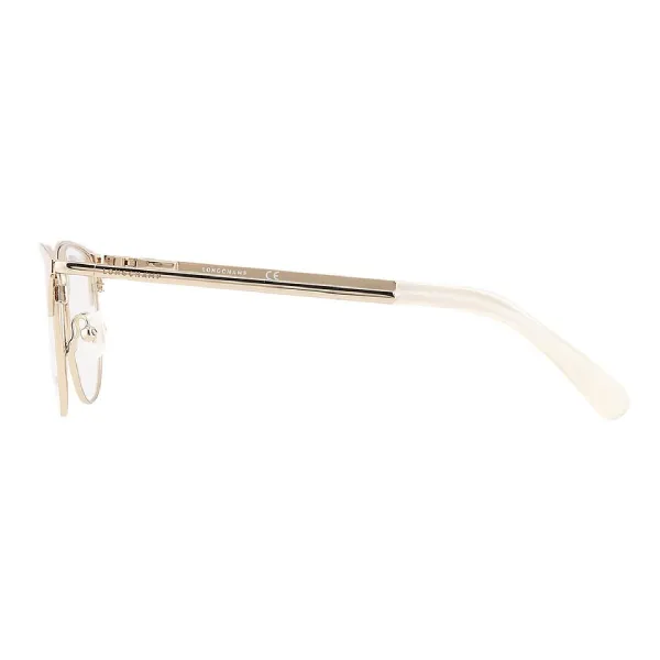 Kính Mắt Cận Nữ Longchamp Demo Oval Ladies Eyeglasses LO2120 260 52 Màu Be