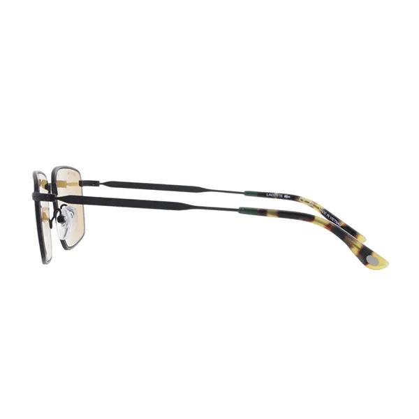 Kính Mát Nam Lacoste Amber Rectangular Men's Sunglasses L277S 002 55 Màu Vàng Đen