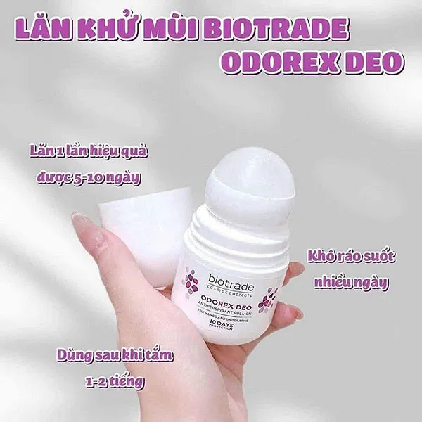 Lăn Khử Mùi Ngừa Mồ Hôi Biotrade Odorex Deo Roll On 20ml