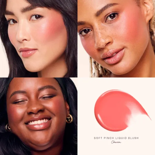Má Hồng Dạng Kem Rare Beauty Soft Pinch Liquid Blush Charm Màu Hồng San Hô 3.2ml