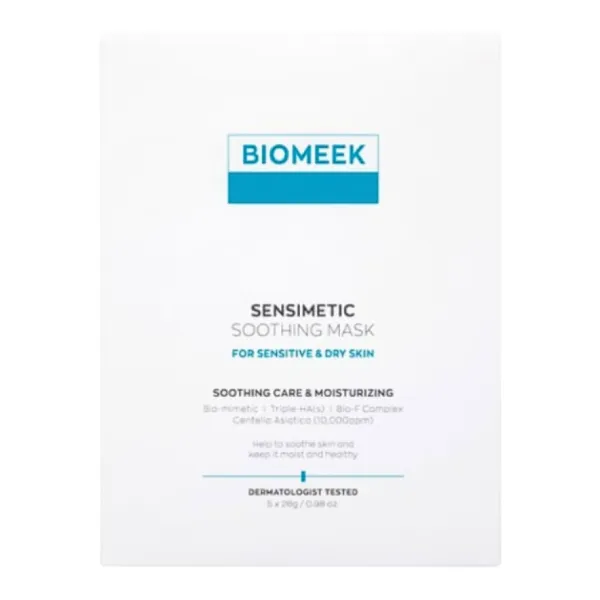 Mặt Nạ Dưỡng Da Biomeek Sensimetic Soothing Mask (Hộp 5 Miếng)