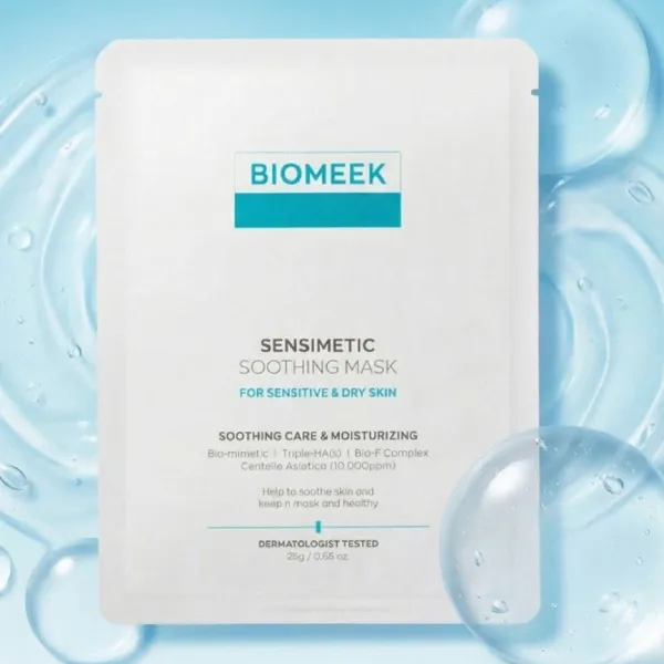 Mặt Nạ Dưỡng Da Biomeek Sensimetic Soothing Mask (Hộp 5 Miếng)