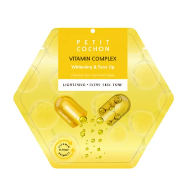 Mặt Nạ Hỗ Trợ Làm Sáng Và Đều Màu Da Petit Cochon Whitening & Tone Up