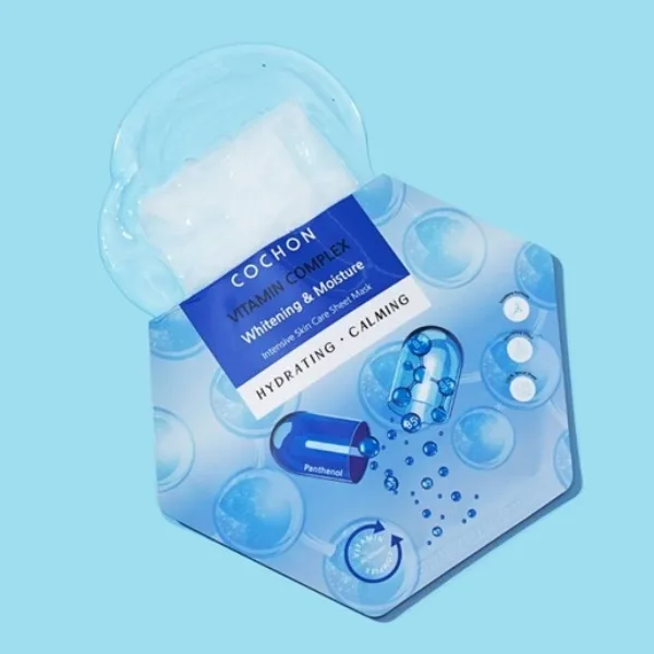Mặt Nạ Hỗ Trợ Làm Sáng Và Dưỡng Ẩm Petit Cochon Whitening & Moisture (Hộp 10 Miếng)