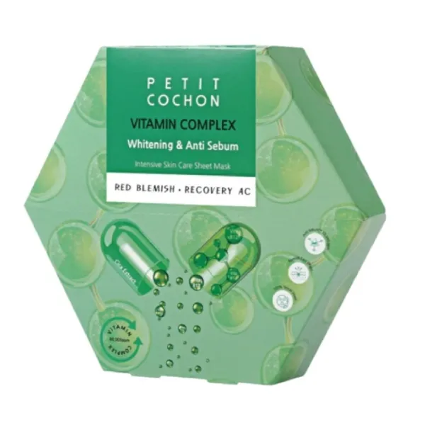 Mặt Nạ Hỗ Trợ Làm Sáng Và Kiểm Soát Bã Nhờn Petit Cochon Whitening & Anti Sebum