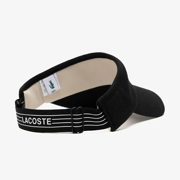 Mũ Unisex Lacoste Basic Croc Sun Visor RK347E 56G 031 Màu Đen