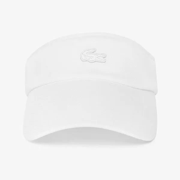 Mũ Unisex Lacoste Basic Croc Sun Visor RK347E 56G 70V Màu Trắng