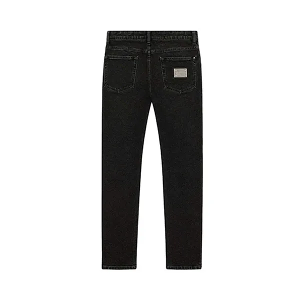 Quần Jean Nam Dolce & Gabbana D&G Tag Sport Skinny GY07LD G8OM8 S9001 Màu Đen Size 48
