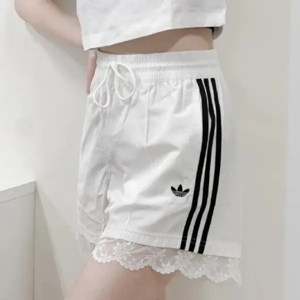 Quần Short Nữ Adidas Originals 3 Stripe White IL2420 Màu Trắng Size S