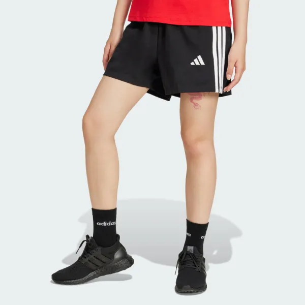 Quần Short Adidas White Essentials 3-Stripes Cotton Shorts JD0908 Màu Đen Size S