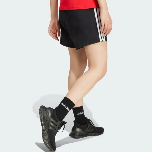 Quần Short Adidas White Essentials 3-Stripes Cotton Shorts JD0908 Màu Đen Size S
