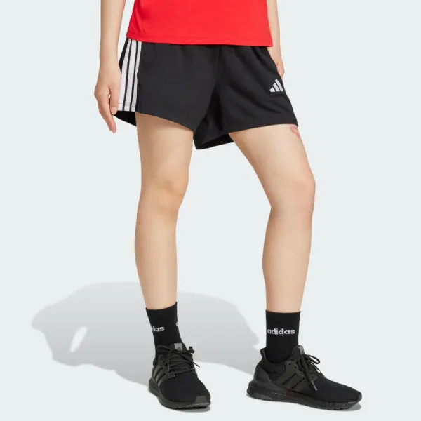 Quần Short Adidas White Essentials 3-Stripes Cotton Shorts JD0908 Màu Đen Size S