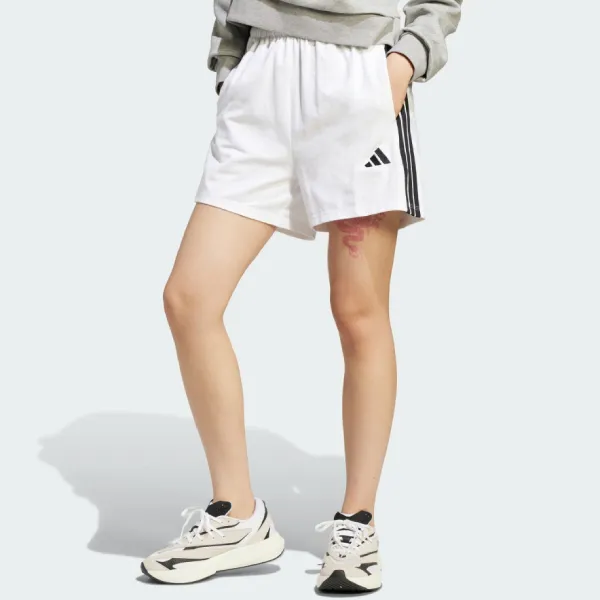 Quần Short Nữ Adidas White Essentials 3-Stripes Cotton Shorts JD0910 Màu Trắng Size S