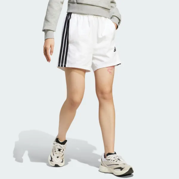 Quần Short Nữ Adidas White Essentials 3-Stripes Cotton Shorts JD0910 Màu Trắng Size S