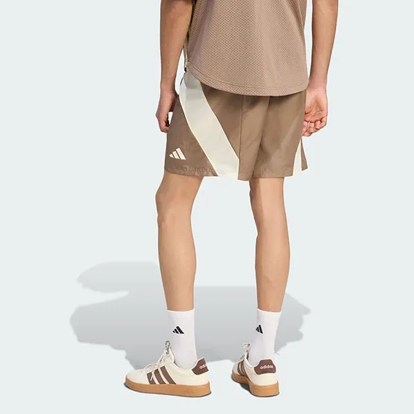 Quần Short Nam Adidas Stadium KR7777 Khaki Six Màu Be Nâu Size S