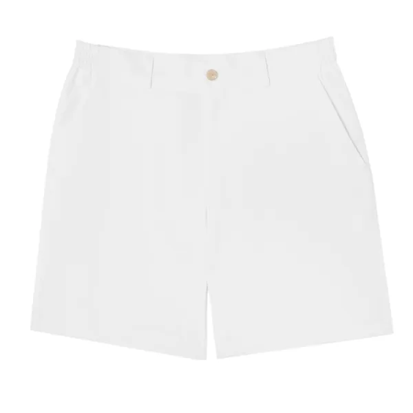 Quần Short Nam Lacoste Bermuda Sport Regular Fit Shorts FH379E 001 Màu Trắng Size 38