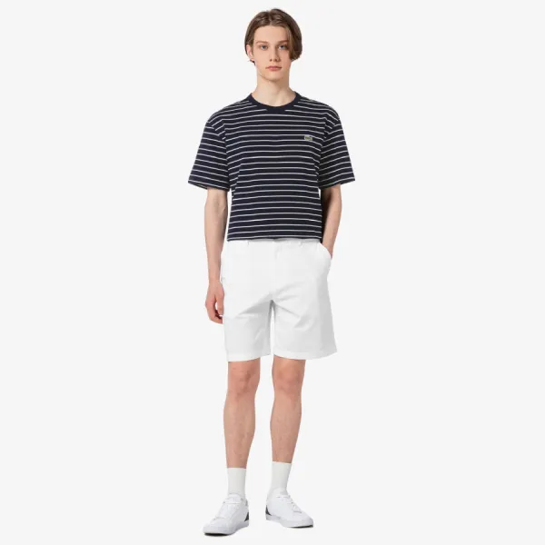 Quần Short Nam Lacoste Bermuda Sport Regular Fit Shorts FH379E 001 Màu Trắng Size 38