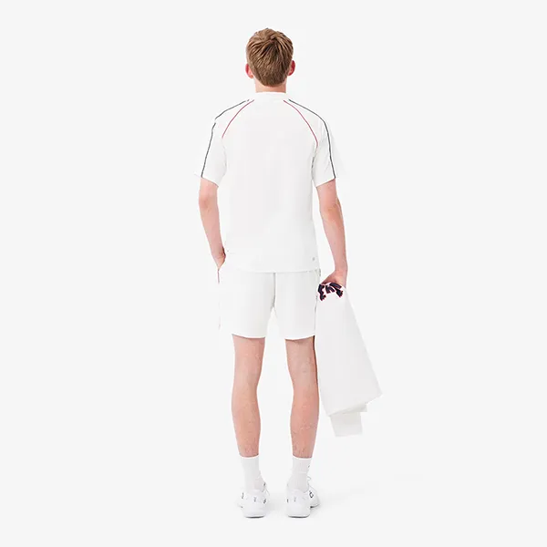 Quần Short Nam Lacoste French Tennis Team GH0556 - 001 Màu Trắng Size 3