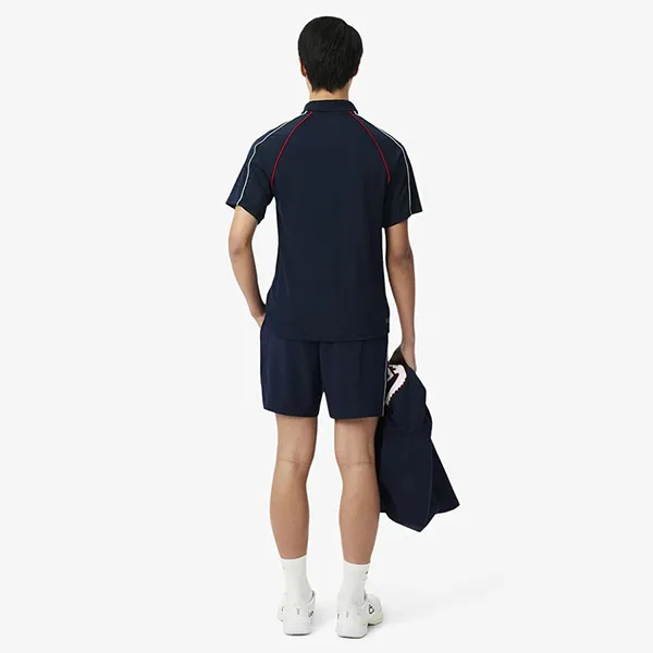 Quần Short Nam Lacoste French Tennis Team GH0556 - 166 Màu Xanh Navy Size 3