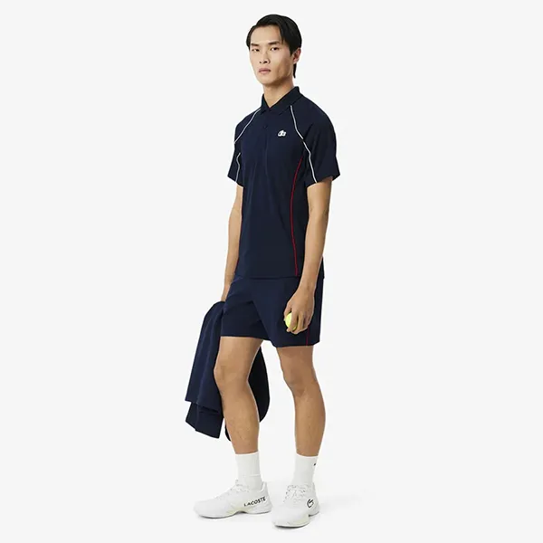 Quần Short Nam Lacoste French Tennis Team GH0556 - 166 Màu Xanh Navy Size 3