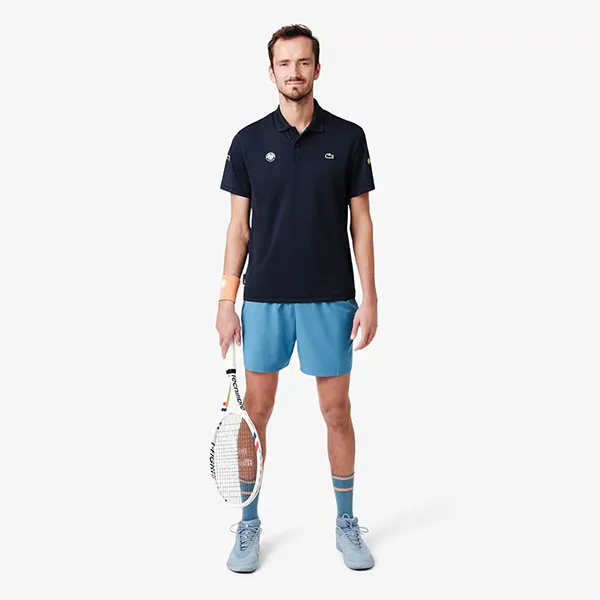 Quần Short Nam Lacoste Roland-Garros Edition Tennis GH0336 52 3I1 Màu Xanh Blue Size 4