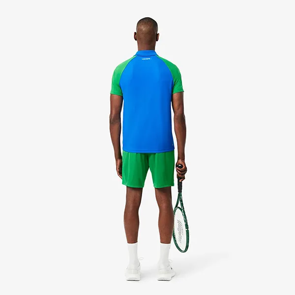 Quần Short Nam Lacoste Tennis Shorts Ultra Dry Stretch Material GH8950 - SIW Màu Xanh Lá Size 5