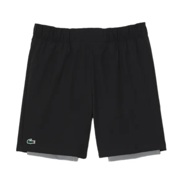Quần Short Nam Lacoste Ultra Dry Sport Shorts GH5215 - X01 Màu Đen Size 3