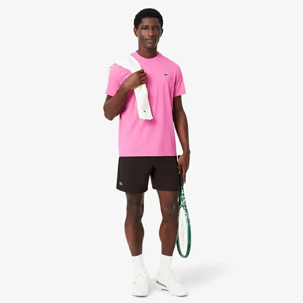Quần Short Nam Lacoste Ultra Dry Stretch Tennis Shorts GH9961 52 3LA Màu Nâu Size 3