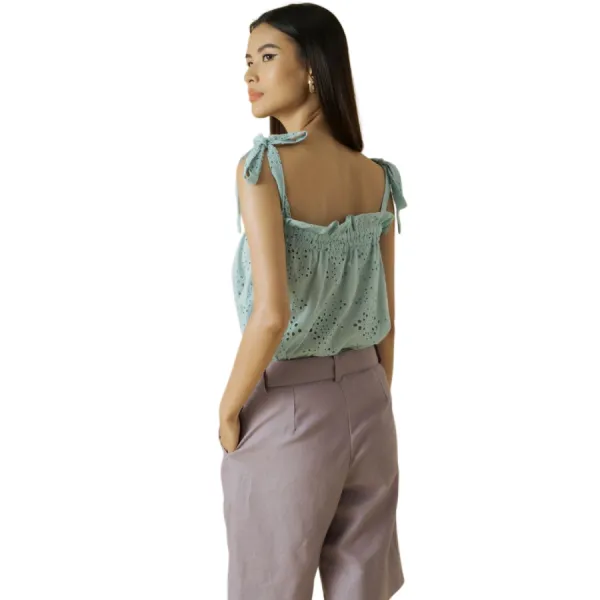 Quần Short Nữ F2 Fashion & Freedom Linen Becoming Color Me QS43-TN-S-0521 Màu Tím Nhạt Size S