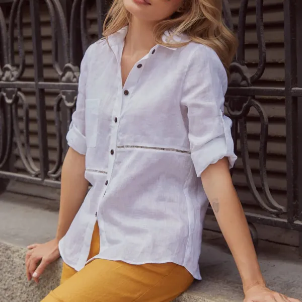 Quần Short Nữ F2 Fashion & Freedom Linen For A Street Style QS22-V-S-0919 Màu Vàng Size S