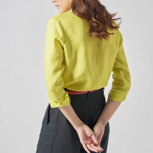 Quần Short Nữ F2 Fashion & Freedom Linen QS37-D-S-1021 Màu Đen Size S