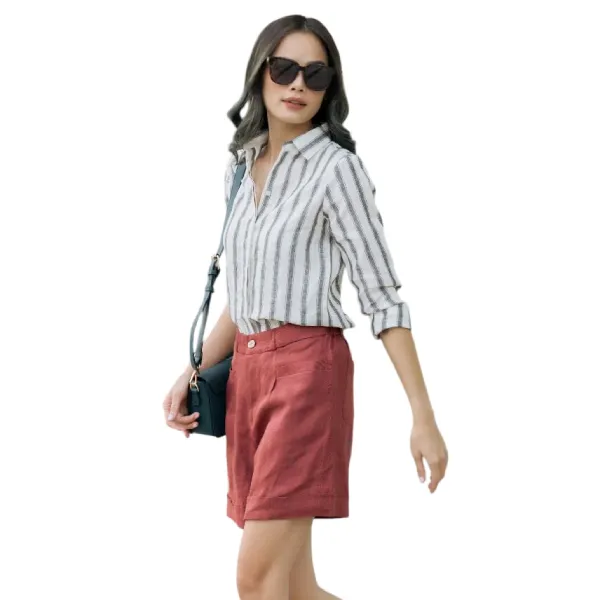 Quần Short Nữ F2 Fashion & Freedom QS22-D-S-0420 Màu Đỏ Size S