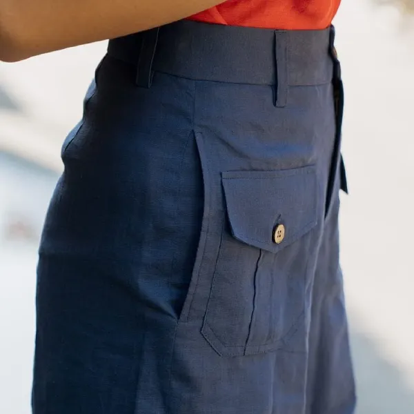 Quần Short Nữ F2 Fashion & Freedom Modern Meets Heritage QS25-X-S-0720 Màu Xanh Size S
