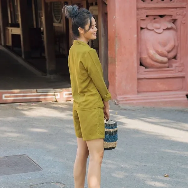 Quần Short Nữ F2 Fashion & Freedom Modern Meets Heritage QS34-X-S-0720 Màu Xanh Size S