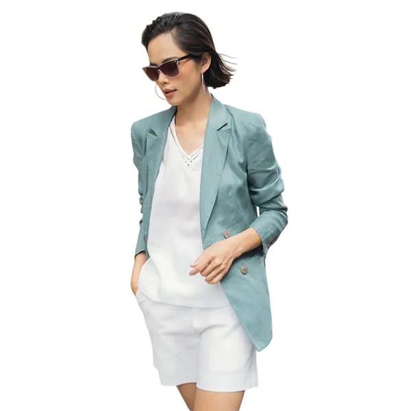 Quần Short Nữ F2 Fashion & Freedom White Linen Shorts Become Unveil QS45-T-S-0621 Màu Trắng Size S