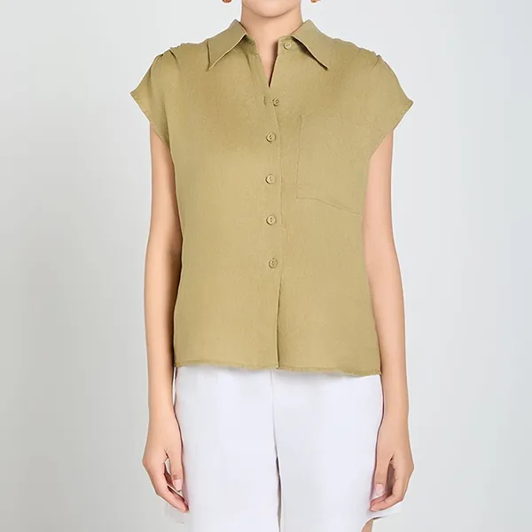 Quần Short Nữ F2 Fashion & Freedom White Linen Trousers A Touch of Effortless Elegance QS43-T-S-0521 Màu Trắng Size S